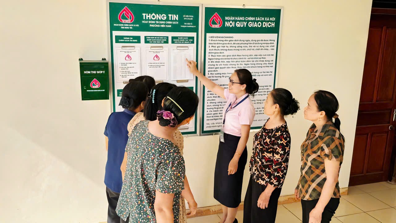 "Hoạt động giao dịch xã” – Bước tiến trong hoạt động tín dụng chính sách