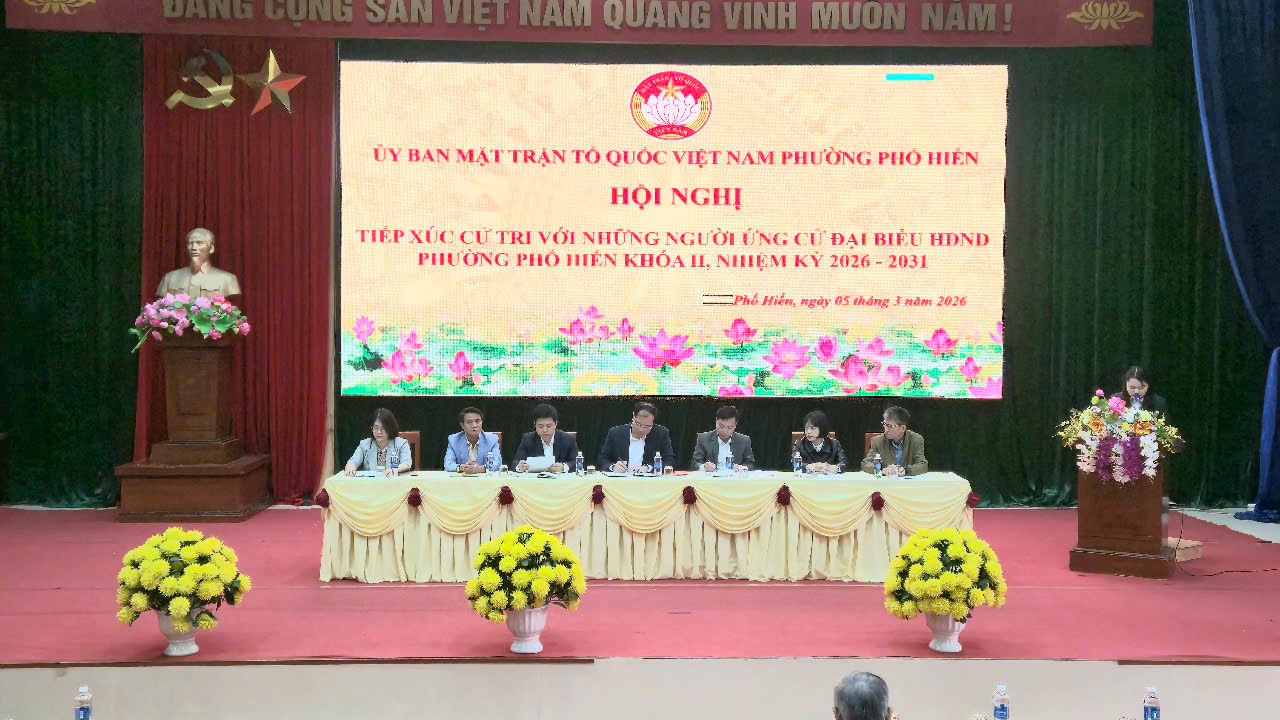 Hội nghị tiếp xúc cử tri vận động bầu cử đại biểu Hội đồng Nhân dân phường Phố Hiến khoá II, nhiệm kỳ 2026 – 2031