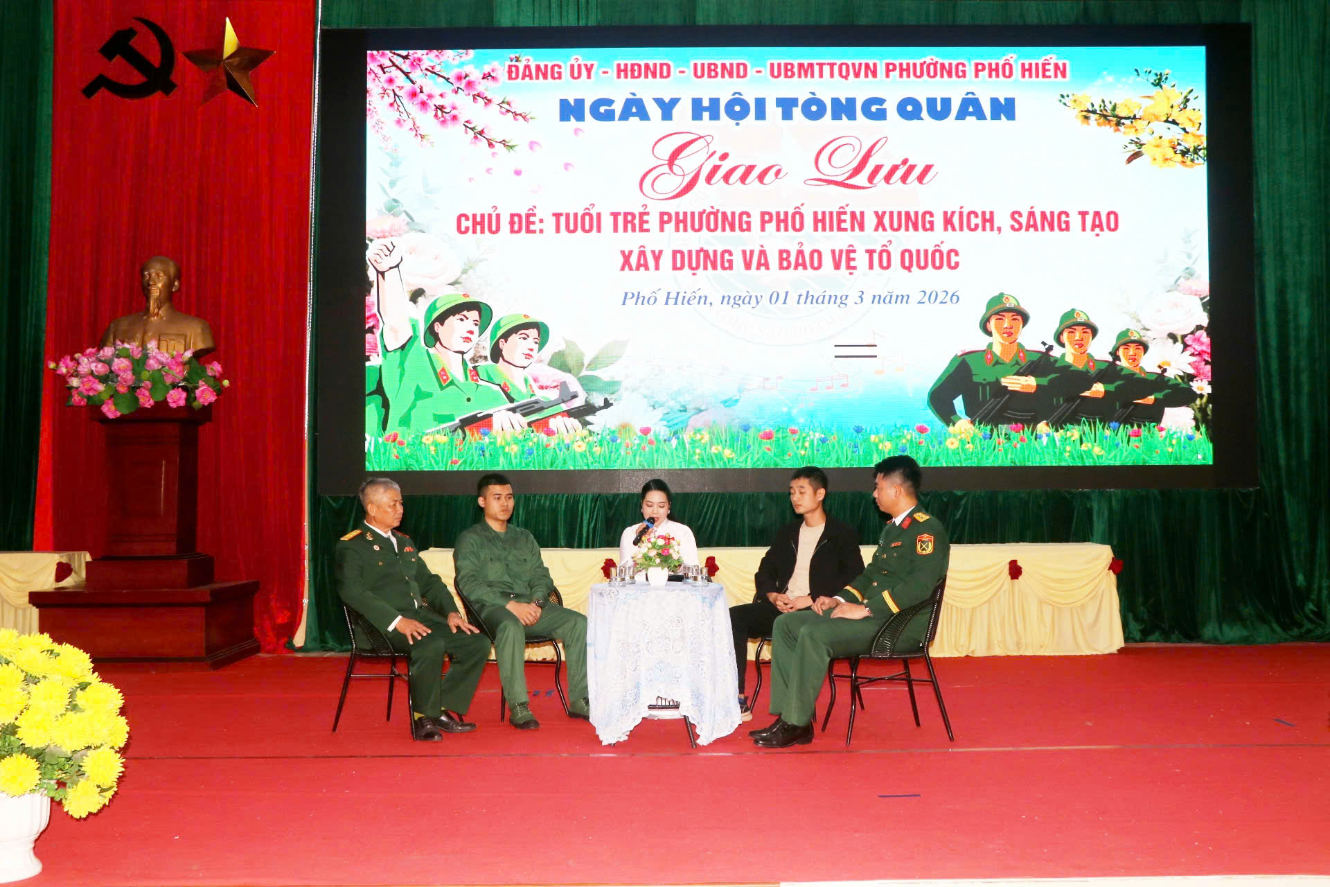 Chương trình giao lưu, toạ đàm “Tuổi trẻ phường Phố Hiến xung kích, sáng tạo xây dựng và bảo vệ Tổ quốc”
