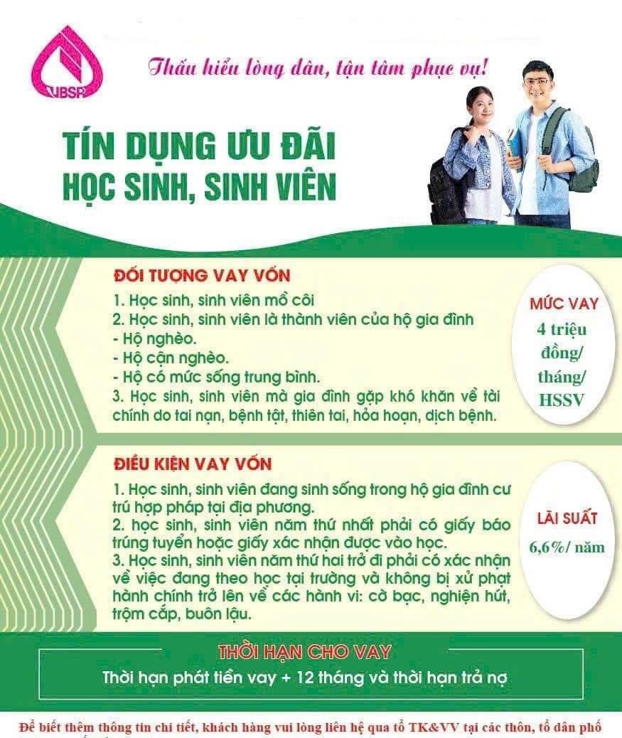 Hiệu quả từ nguồn vốn tín dụng ưu đãi học sinh, sinh viên