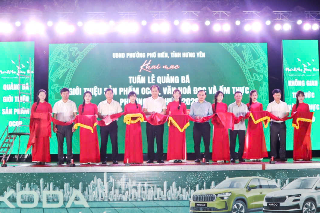 Khai mạc Tuần lễ quảng bá giới thiệu sản phẩm OCOP, văn hoá đọc và ẩm thực phường Phố Hiến năm 2026