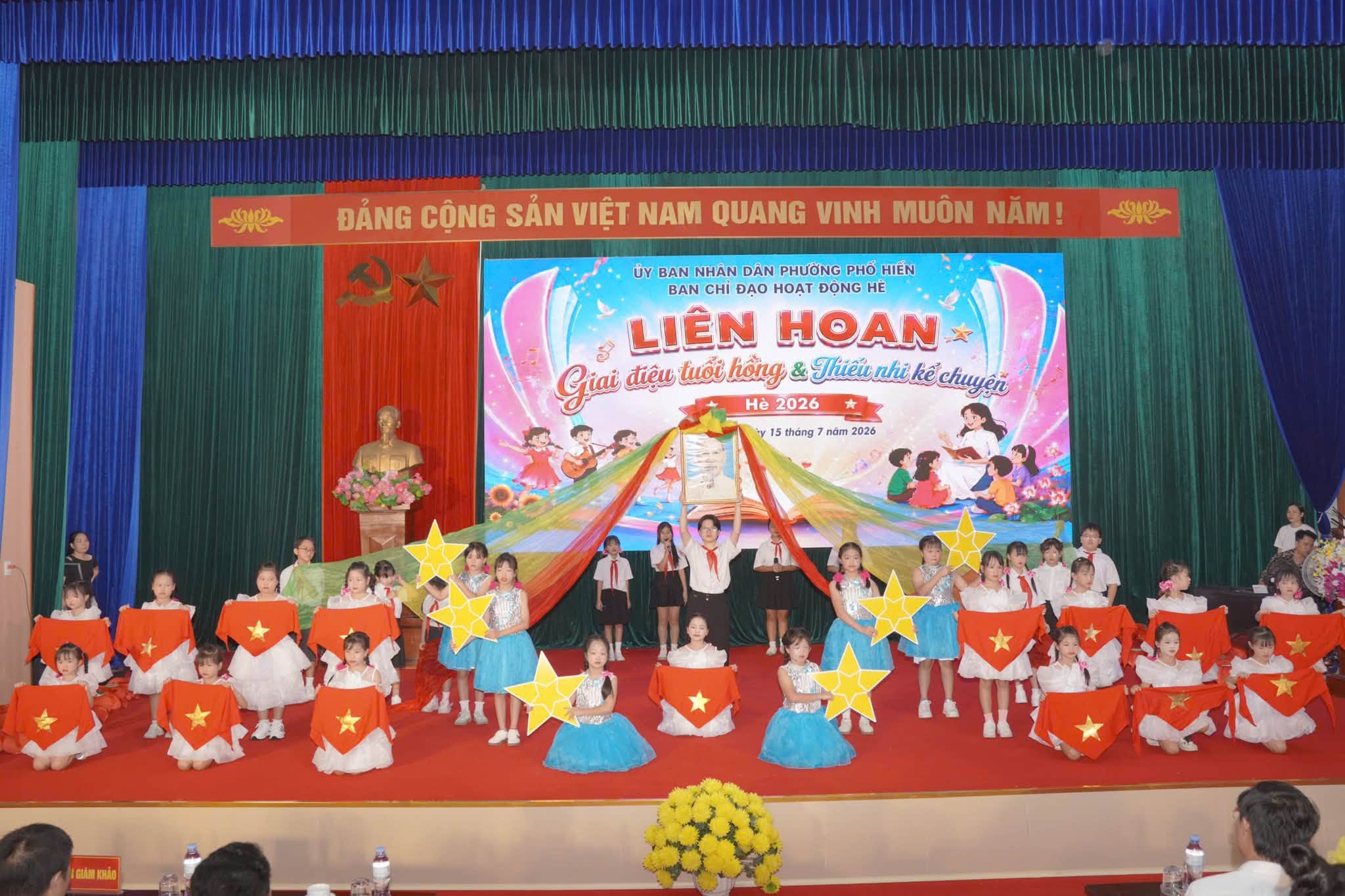 Sôi  nổi liên hoan Giai điệu tuổi hồng và Thiếu nhi kể chuyện phường Phố Hiến hè năm 2026