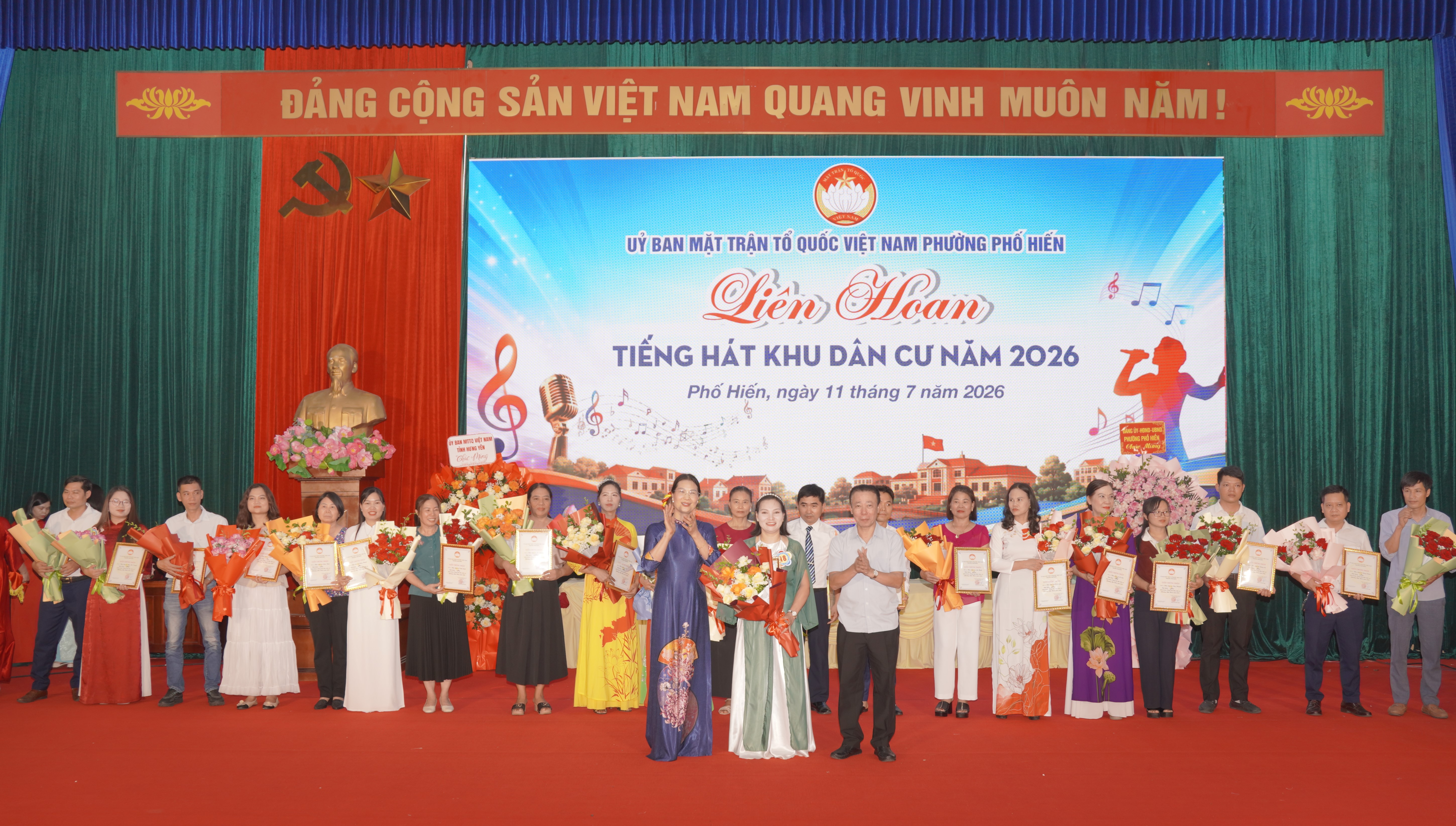 Tổ chức thành công Liên hoan Tiếng hát khu dân cư phường Phố Hiến năm 2026