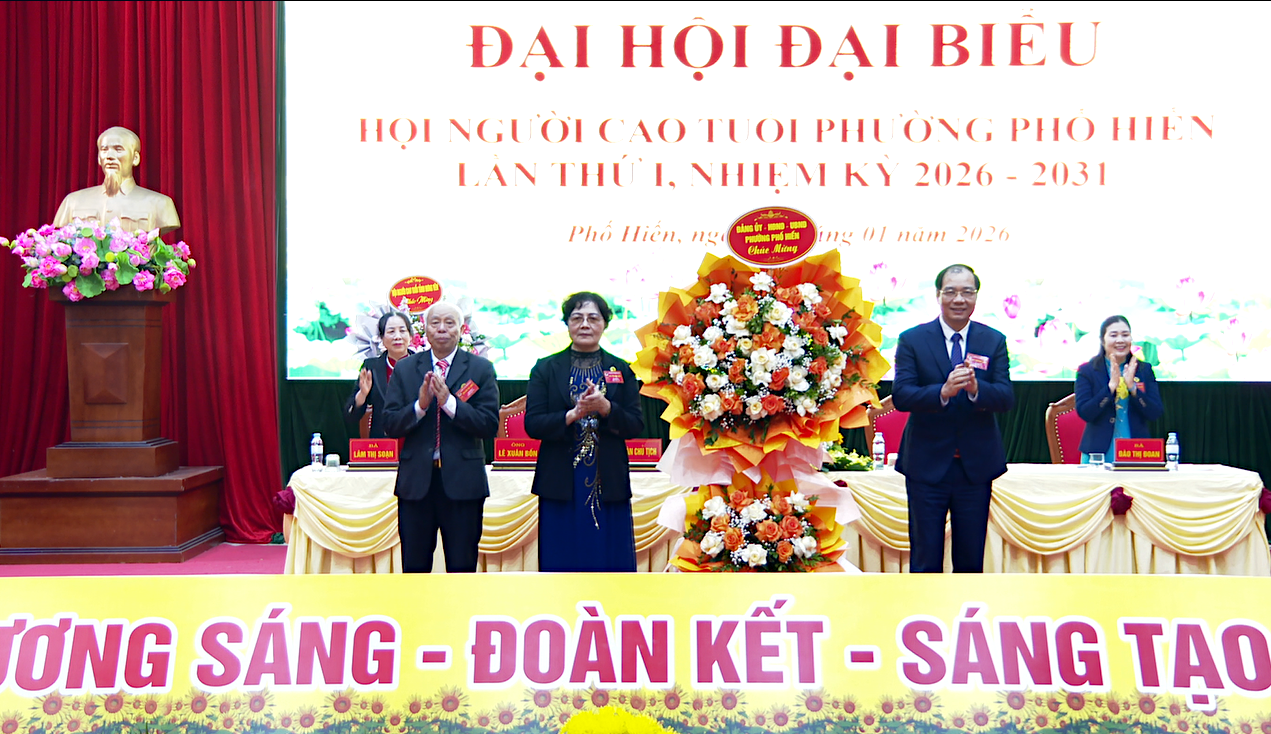 Đại hội đại biểu Hội Người cao tuổi phường Phố Hiến lần thứ I,nhiệm kỳ 2026 - 2031
