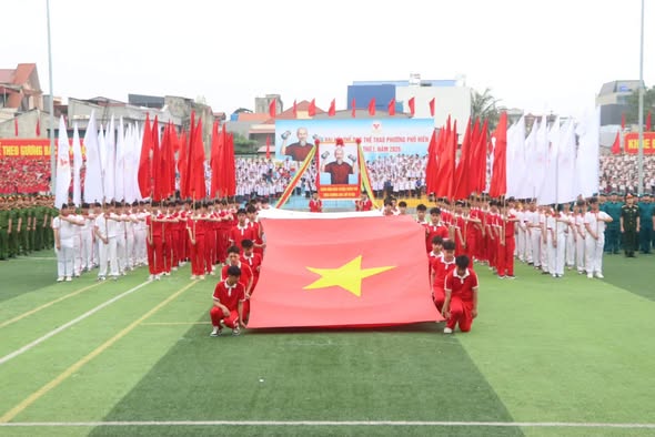 Long trong khai mạc Đại hội TDTT phường Phố Hiến lần thứ I, năm 2026